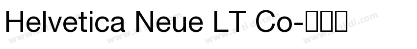 Helvetica Neue LT Co字体转换